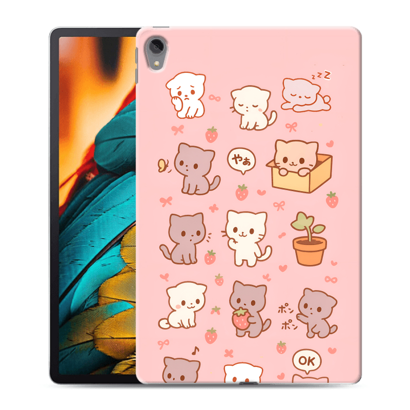 Силиконовый чехол на Lenovo Tab P11 с принтом Hello Kitty Хелоу Кити Силиконовый чехол на Lenovo Tab P11 с принтом Hello Kitty Хелоу Кити