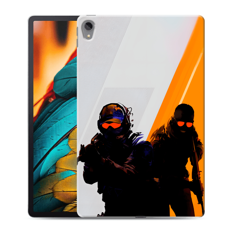 Силиконовый чехол на Lenovo Tab P11 с принтом Контер страйк Counter strike Силиконовый чехол на Lenovo Tab P11 с принтом Контер страйк Counter strike