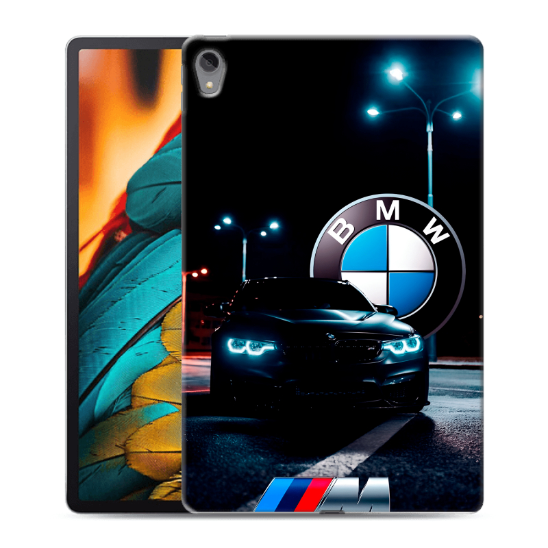 Силиконовый чехол на Lenovo Tab P11 с принтом БМВ BMW Силиконовый чехол на Lenovo Tab P11 с принтом БМВ BMW