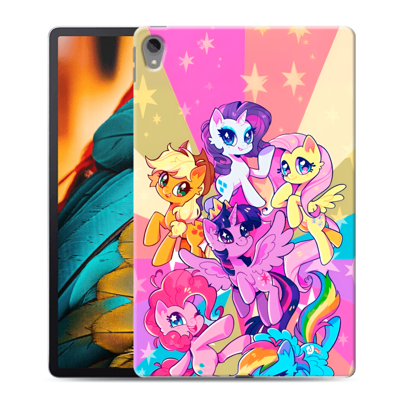 Силиконовый чехол на Lenovo Tab P11 с принтом My little pony Дружба чудо Силиконовый чехол на Lenovo Tab P11 с принтом My little pony Дружба чудо