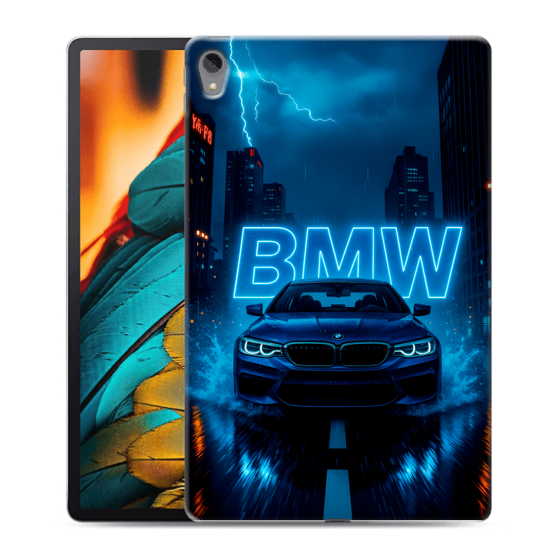 Силиконовый чехол на Lenovo Tab P11 с принтом BMW БМВ Силиконовый чехол на Lenovo Tab P11 с принтом BMW БМВ