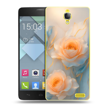 Пластиковый чехол на Alcatel One Touch Idol X с принтом Женский