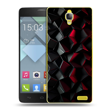 Пластиковый чехол на Alcatel One Touch Idol X с принтом Абстракция