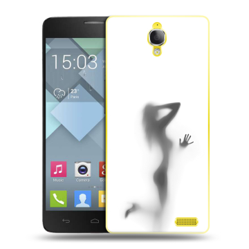 Пластиковый чехол на Alcatel One Touch Idol X с принтом Силуэт
