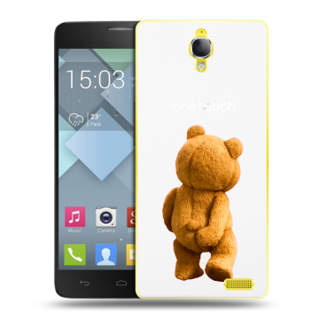 Пластиковый чехол на Alcatel One Touch Idol X с принтом Медведь