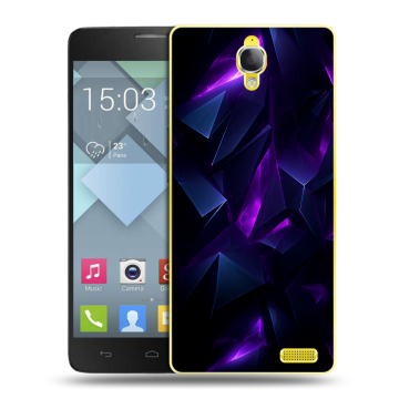 Пластиковый чехол на Alcatel One Touch Idol X с принтом Абстракиция
