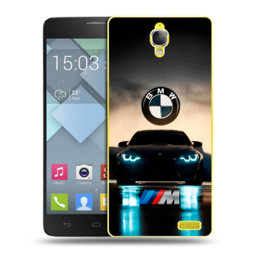 Пластиковый чехол на Alcatel One Touch Idol X с принтом БМВ BMW