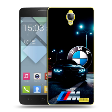 Пластиковый чехол на Alcatel One Touch Idol X с принтом БМВ BMW