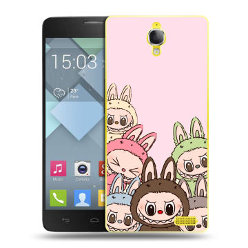 Пластиковый чехол на Alcatel One Touch Idol X с принтом Лабубу