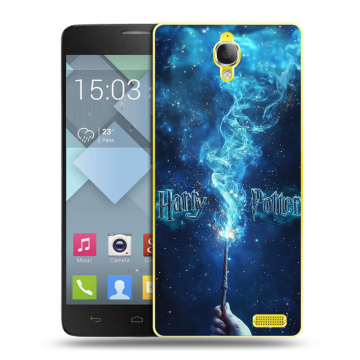 Пластиковый чехол на Alcatel One Touch Idol X с принтом Harry Potter Гарри Поттер