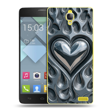 Пластиковый чехол на Alcatel One Touch Idol X с принтом Y2K