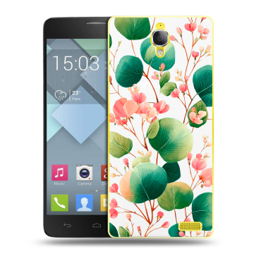 Пластиковый чехол на Alcatel One Touch Idol X с принтом женский Пластиковый чехол на Alcatel One Touch Idol X с принтом женский