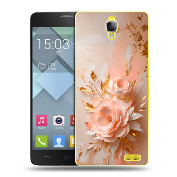 Пластиковый чехол на Alcatel One Touch Idol X с принтом женский Пластиковый чехол на Alcatel One Touch Idol X с принтом женский