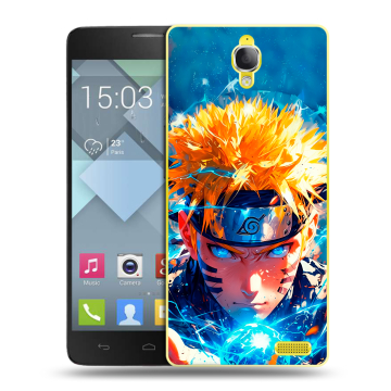 Пластиковый чехол на Alcatel One Touch Idol X с принтом Аниме Наруто Naruto