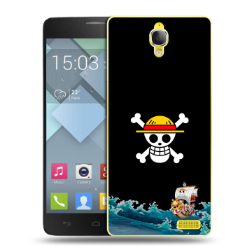 Пластиковый чехол на Alcatel One Touch Idol X с принтом One Piece Ван Пис