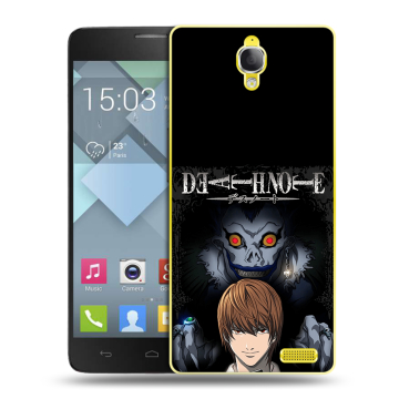 Пластиковый чехол на Alcatel One Touch Idol X с принтом Death note Тетрадь смерти Пластиковый чехол на Alcatel One Touch Idol X с принтом Death note Тетрадь смерти
