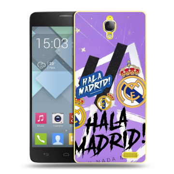Пластиковый чехол на Alcatel One Touch Idol X с принтом Real Madrid Реал Мадрид