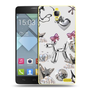 Пластиковый чехол на Alcatel One Touch Idol X с принтом Y2K