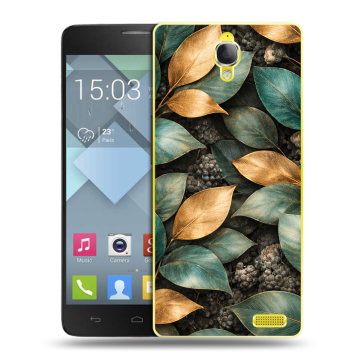 Пластиковый чехол на Alcatel One Touch Idol X с принтом женский