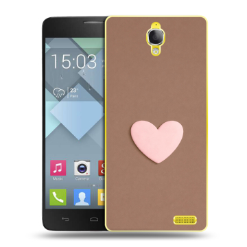Пластиковый чехол на Alcatel One Touch Idol X с принтом женский