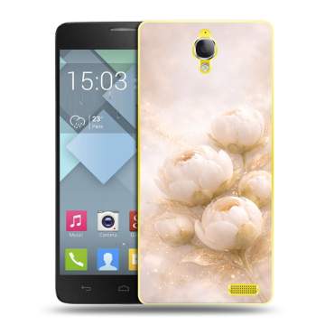 Пластиковый чехол на Alcatel One Touch Idol X с принтом женский