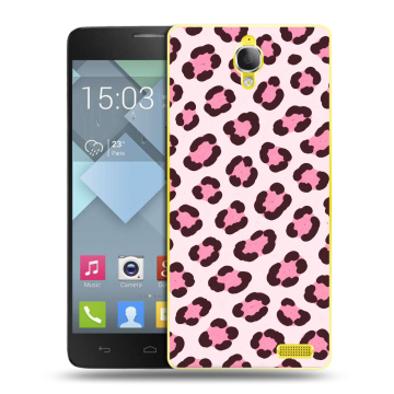 Пластиковый чехол на Alcatel One Touch Idol X с принтом для девочек