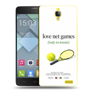Пластиковый чехол на Alcatel One Touch Idol X с принтом для девочек