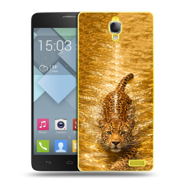 Пластиковый чехол на Alcatel One Touch Idol X с принтом женский