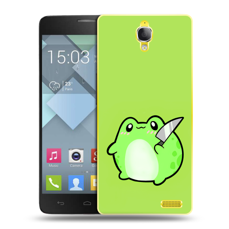 Пластиковый чехол на Alcatel One Touch Idol X с принтом Лягушенок Пластиковый чехол на Alcatel One Touch Idol X с принтом Лягушенок