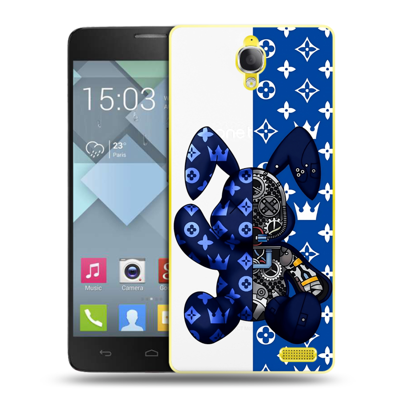 Пластиковый чехол на Alcatel One Touch Idol X с принтом Луи робот Пластиковый чехол на Alcatel One Touch Idol X с принтом Луи робот