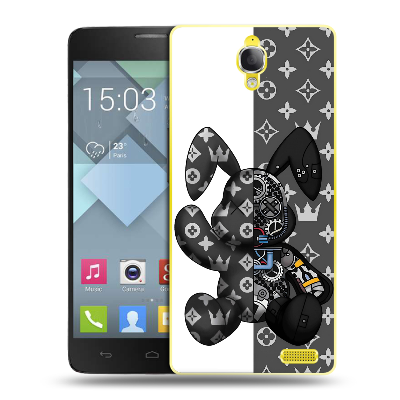 Пластиковый чехол на Alcatel One Touch Idol X с принтом Луи робот Пластиковый чехол на Alcatel One Touch Idol X с принтом Луи робот