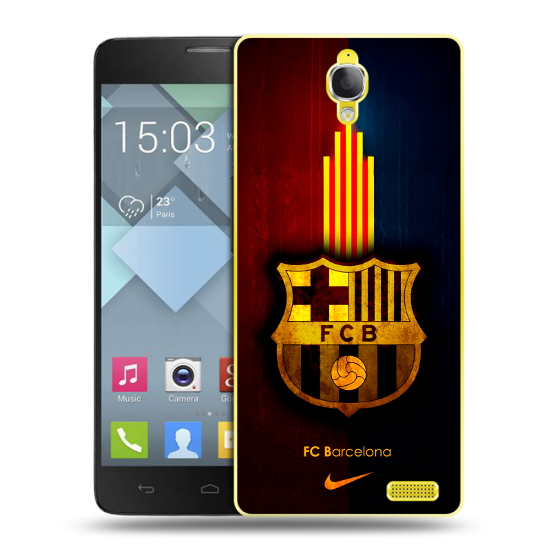 Пластиковый чехол на Alcatel One Touch Idol X с принтом Барселона Barcelona Пластиковый чехол на Alcatel One Touch Idol X с принтом Барселона Barcelona