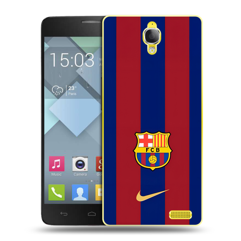 Пластиковый чехол на Alcatel One Touch Idol X с принтом Барселона Barcelona Пластиковый чехол на Alcatel One Touch Idol X с принтом Барселона Barcelona