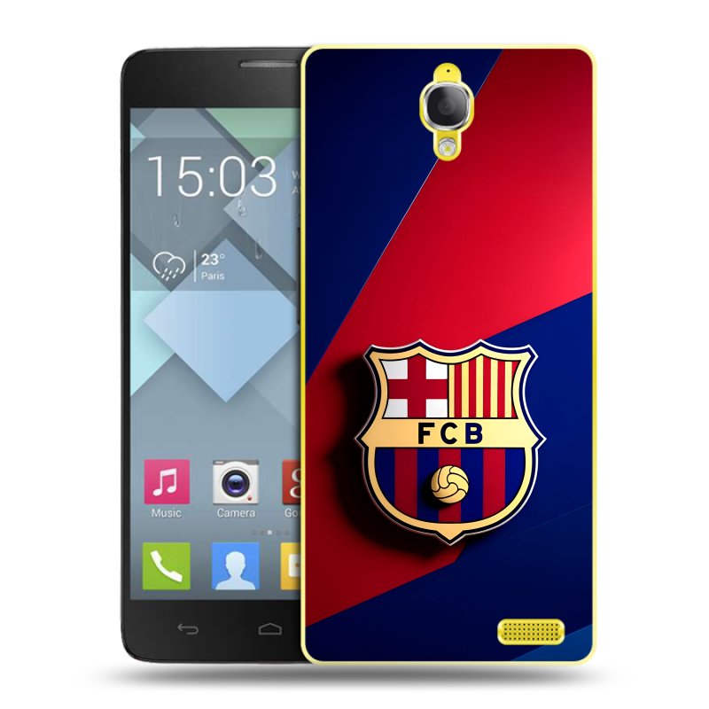 Пластиковый чехол на Alcatel One Touch Idol X с принтом Барселона Barcelona Пластиковый чехол на Alcatel One Touch Idol X с принтом Барселона Barcelona