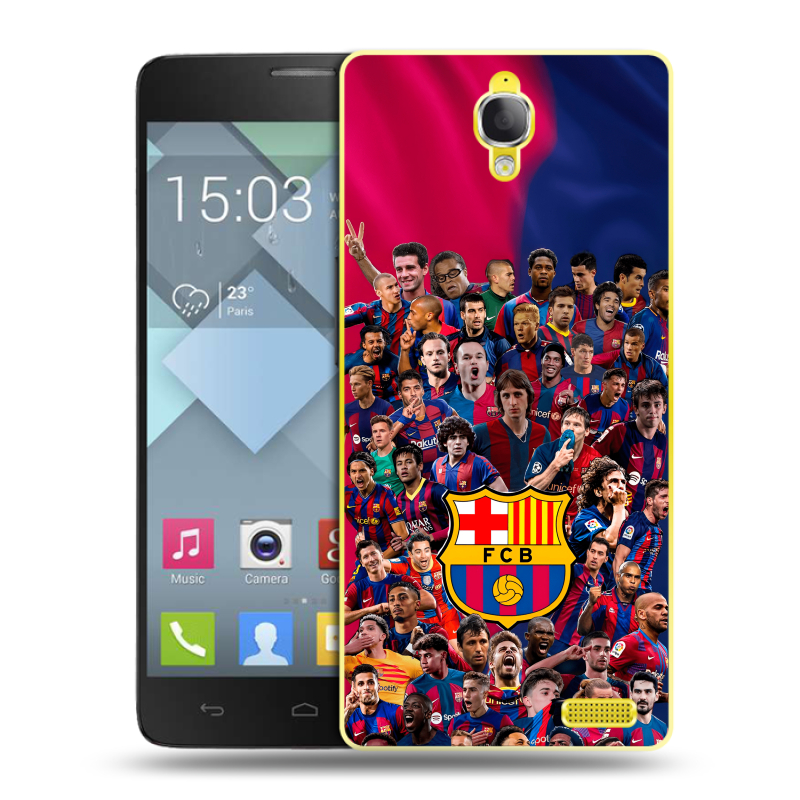 Пластиковый чехол на Alcatel One Touch Idol X с принтом Барселона Barcelona Пластиковый чехол на Alcatel One Touch Idol X с принтом Барселона Barcelona