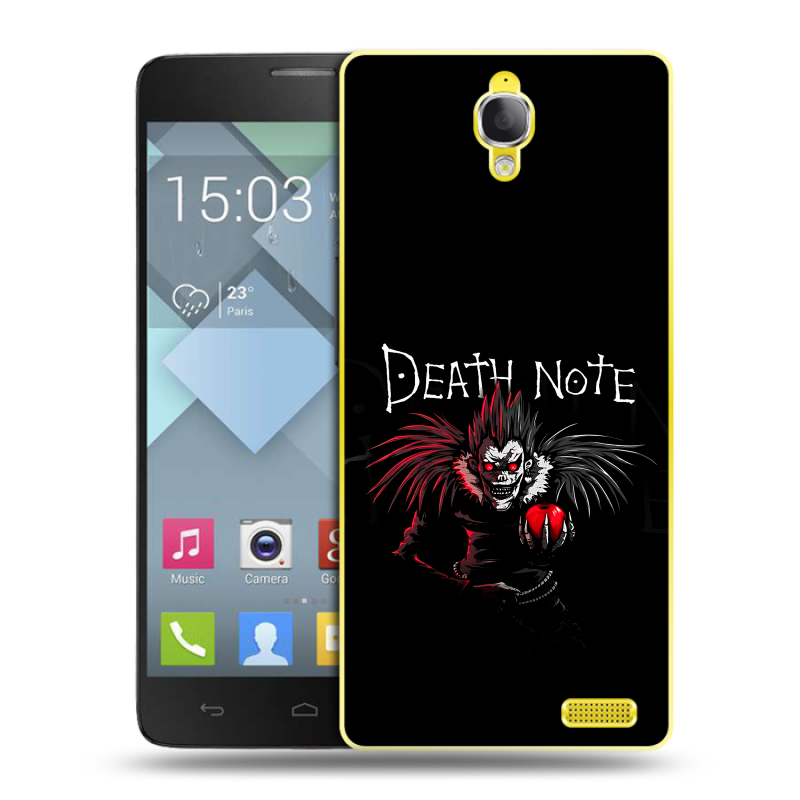 Пластиковый чехол на Alcatel One Touch Idol X с принтом Death note Тетрадь смерти Пластиковый чехол на Alcatel One Touch Idol X с принтом Death note Тетрадь смерти