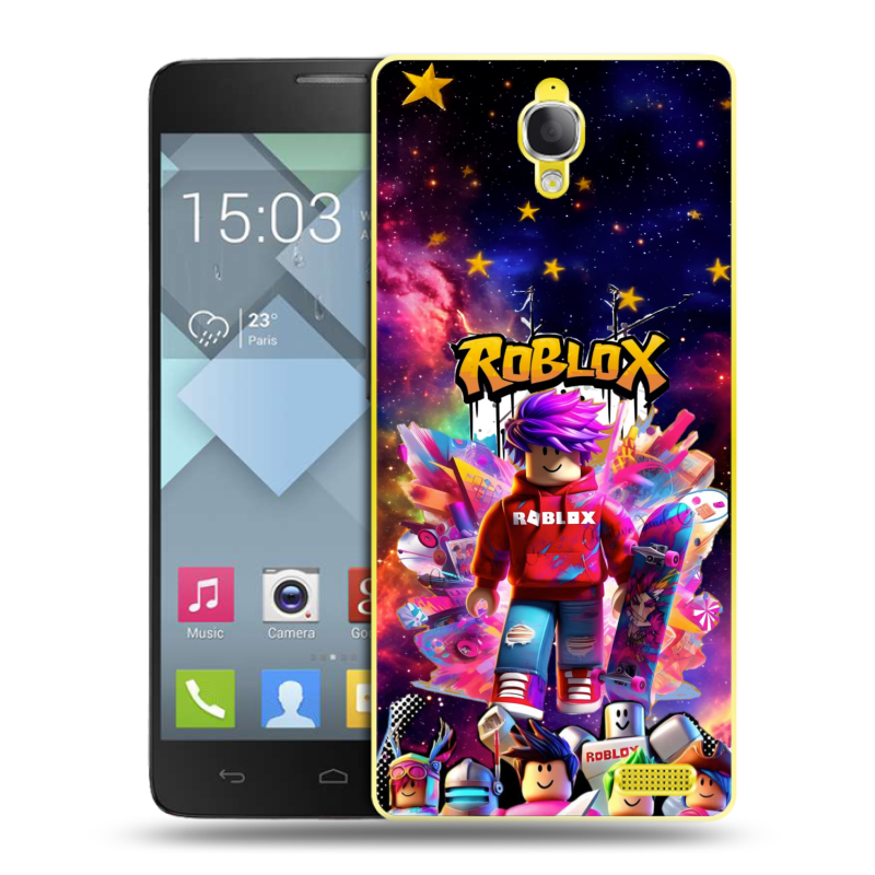 Пластиковый чехол на Alcatel One Touch Idol X с принтом Roblox Роблокс Пластиковый чехол на Alcatel One Touch Idol X с принтом Roblox Роблокс