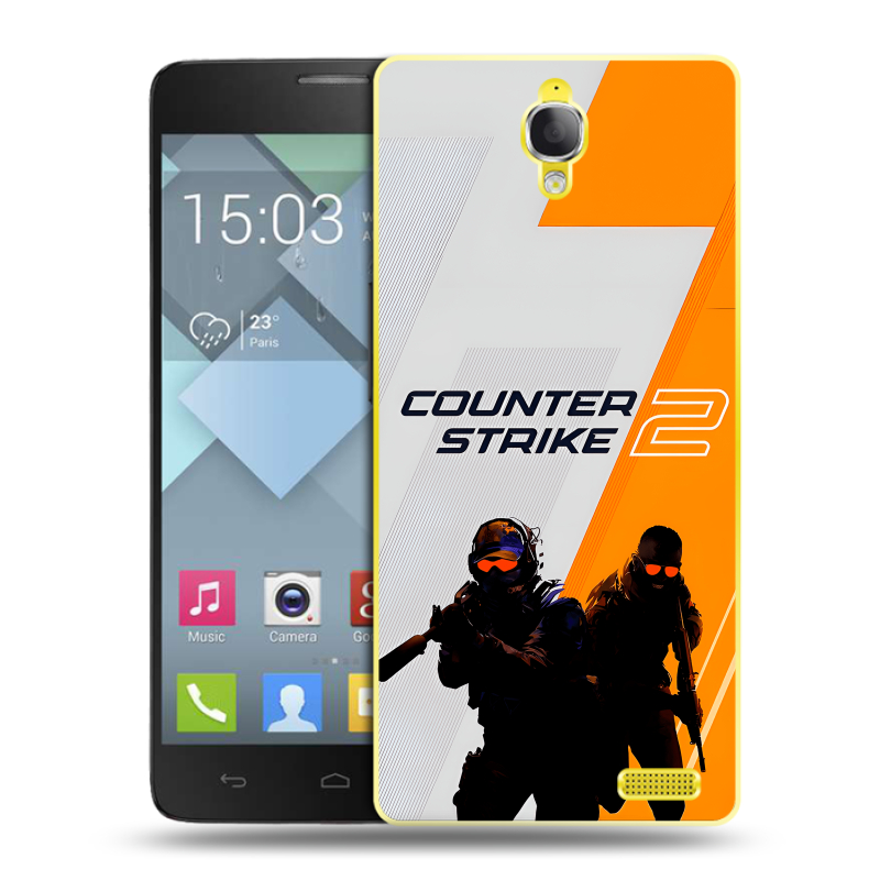 Пластиковый чехол на Alcatel One Touch Idol X с принтом Counter Strike Пластиковый чехол на Alcatel One Touch Idol X с принтом Counter Strike