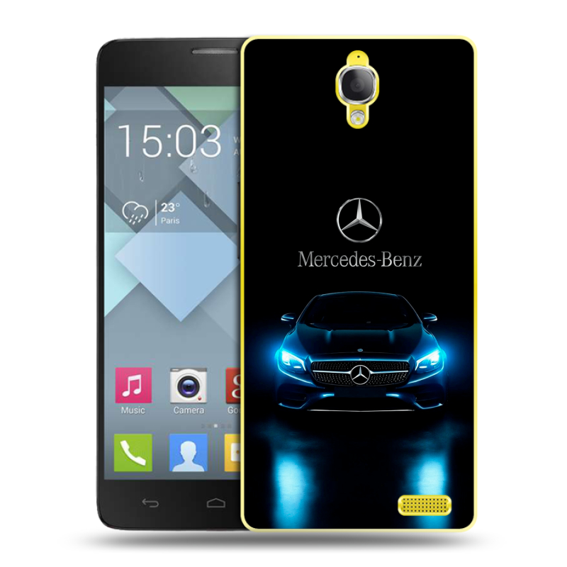 Пластиковый чехол на Alcatel One Touch Idol X с принтом Mercedes Мерседес Пластиковый чехол на Alcatel One Touch Idol X с принтом Mercedes Мерседес