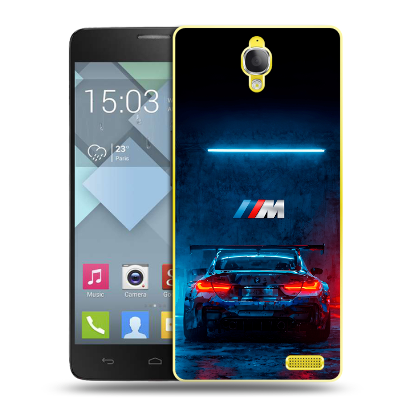 Пластиковый чехол на Alcatel One Touch Idol X с принтом BMW БМВ Пластиковый чехол на Alcatel One Touch Idol X с принтом BMW БМВ