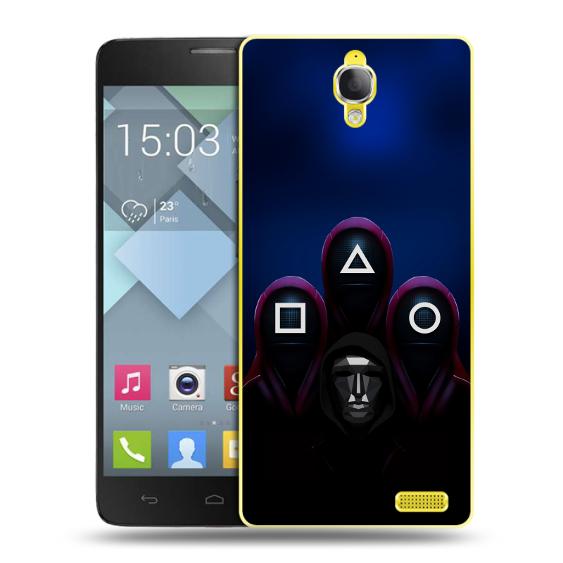 Пластиковый чехол на Alcatel One Touch Idol X с принтом Игра Кальмара Пластиковый чехол на Alcatel One Touch Idol X с принтом Игра Кальмара