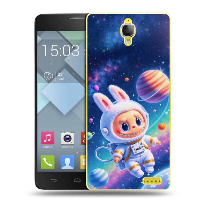 Пластиковый чехол на Alcatel One Touch Idol X с принтом Labubu Лабубу Пластиковый чехол на Alcatel One Touch Idol X с принтом Labubu Лабубу