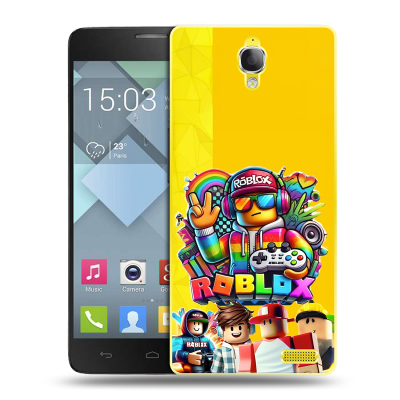 Пластиковый чехол на Alcatel One Touch Idol X с принтом Roblox Роблокс Пластиковый чехол на Alcatel One Touch Idol X с принтом Roblox Роблокс