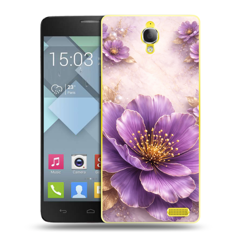 Пластиковый чехол на Alcatel One Touch Idol X с принтом женский Пластиковый чехол на Alcatel One Touch Idol X с принтом женский