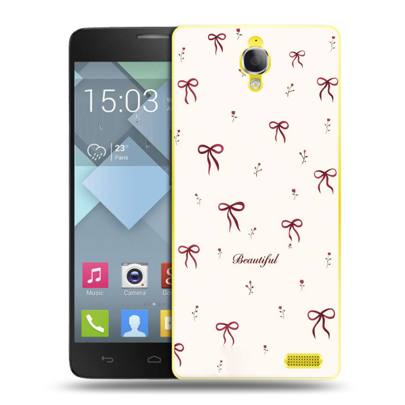 Пластиковый чехол на Alcatel One Touch Idol X с принтом для девочек Пластиковый чехол на Alcatel One Touch Idol X с принтом для девочек