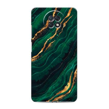 Силиконовый чехол на Xiaomi RedMi Note 9T с принтом Мрамор зеленое золото Силиконовый чехол на Xiaomi RedMi Note 9T с принтом Мрамор зеленое золото
