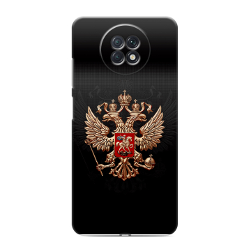 Силиконовый чехол на Xiaomi RedMi Note 9T с принтом Герб России Силиконовый чехол на Xiaomi RedMi Note 9T с принтом Герб России