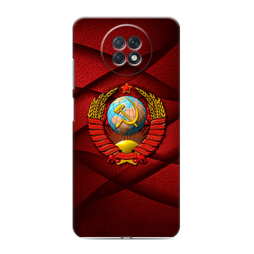 Силиконовый чехол на Xiaomi RedMi Note 9T с принтом Герб СССР Силиконовый чехол на Xiaomi RedMi Note 9T с принтом Герб СССР