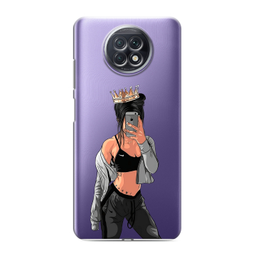 Силиконовый чехол на Xiaomi RedMi Note 9T с принтом Женские принты Силиконовый чехол на Xiaomi RedMi Note 9T с принтом Женские принты