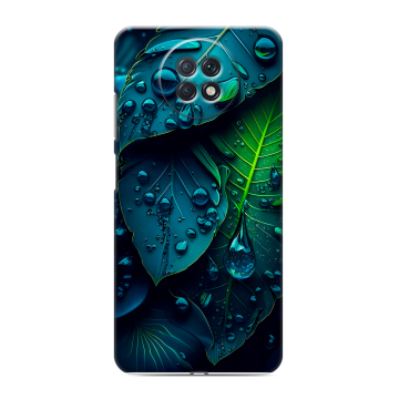 Силиконовый чехол на Xiaomi RedMi Note 9T с принтом Листья Силиконовый чехол на Xiaomi RedMi Note 9T с принтом Листья